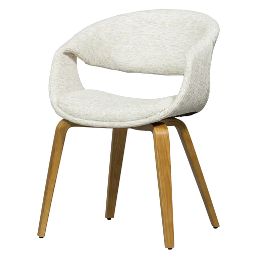 Eetkamerstoel Delon polyester naturel 57 cm