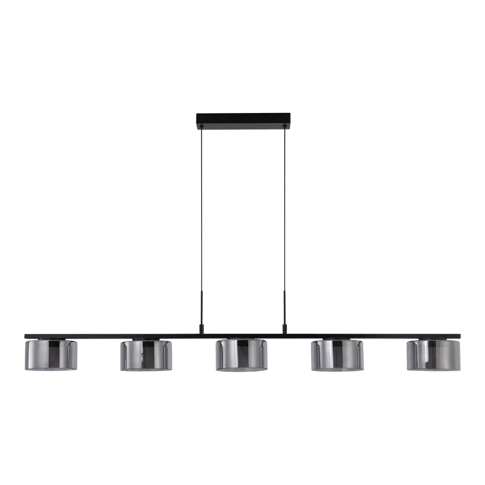 Hanglamp glas zwart