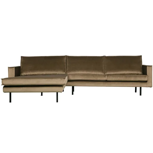 Chaise longue Selro polyester links 300 × 85 cm hoog