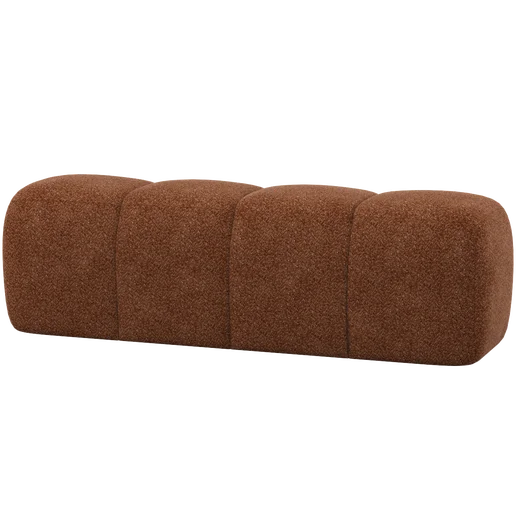 Bank chenille bruin 164 cm 164 cm
