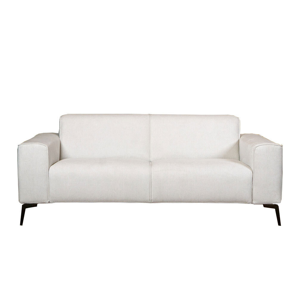 Bank polyester wit 5-zits