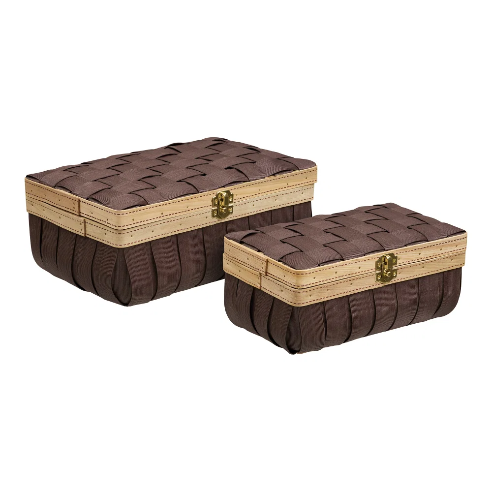 Mand polyester bruin