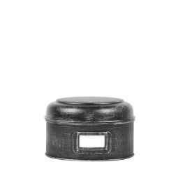 Decoratie metaal antiek zwart 18 cm
