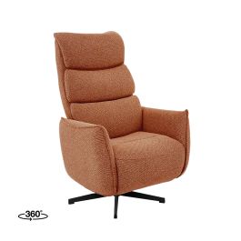 Fauteuil royal bouclé coral 251 70 cm