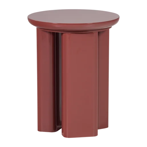 Bijzettafel MDF rood 40 cm