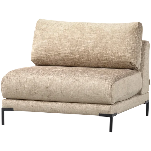 Bank Lormoro stof naturel 100 cm