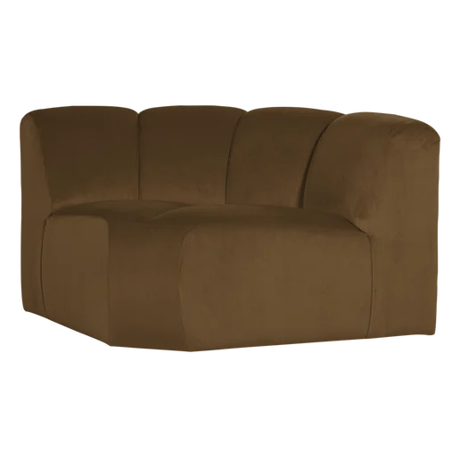 Bank Ole velours geel 110 × 74 cm hoog