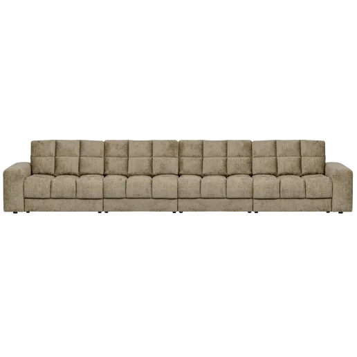 Bank Galve polyester beige 4-zits