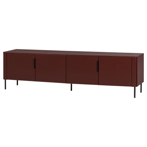 Tv-meubel rood 200 cm