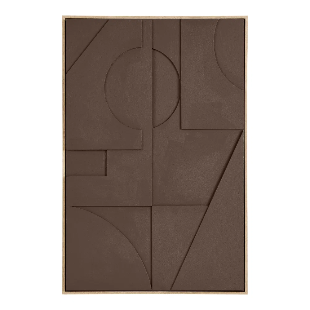 Wanddecoratie Loran MDF bruin