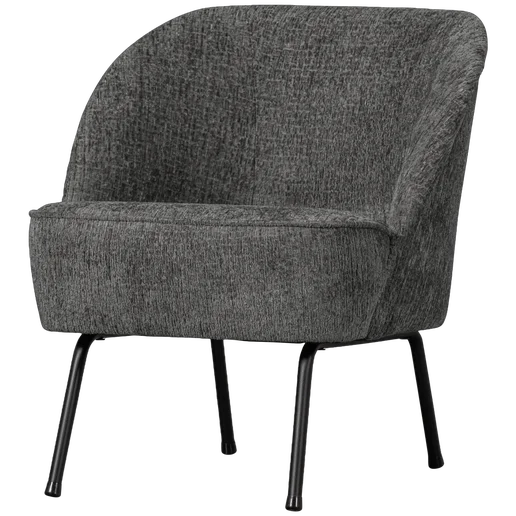 Fauteuil Elmi polyester grijs 57 cm