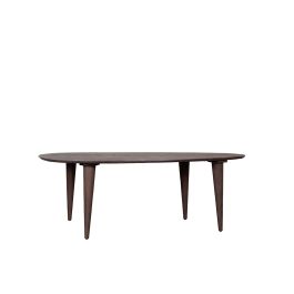 Eettafel Calio mangohout espresso 110 × 76 cm hoog