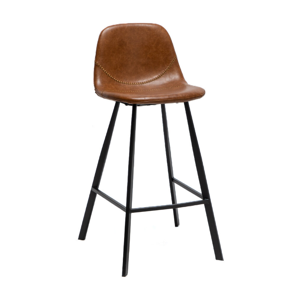 Barkruk eco-leer cognac 44 cm