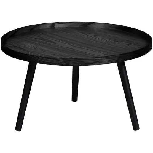 Bijzettafel MDF zwart Ø60 cm