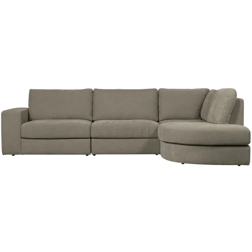 Hoekbank Vinia polyester rechts 301 × 85 cm hoog