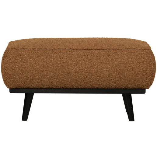 Poef Valia polyester bruin 80 × 40 cm hoog