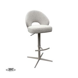 Barkruk royal bouclé naturel 110 55 × 57 × 93 cm