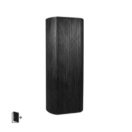 Kast mangohout zwart 70 × 160 cm hoog