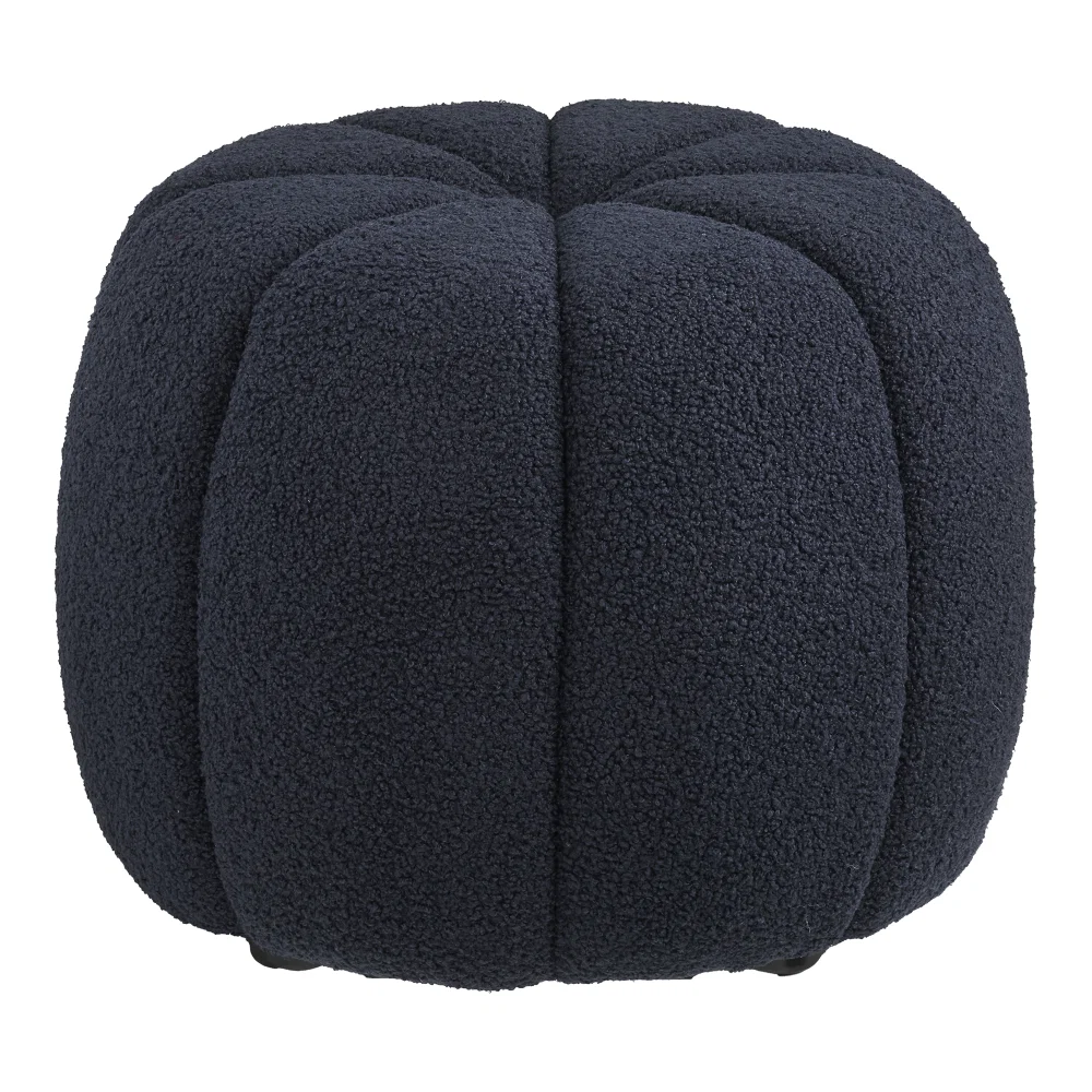 Poef polyester marineblauw