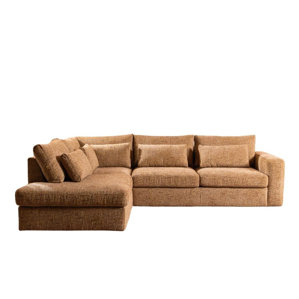 Hoekbank miscanto 90 ocher okergeel links