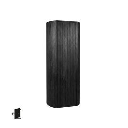 Kast mangohout zwart 62 cm