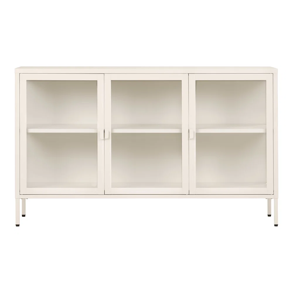 Dressoir staal gebroken wit