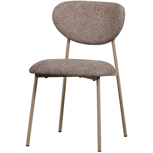 Eetkamerstoel geweven stof beige
