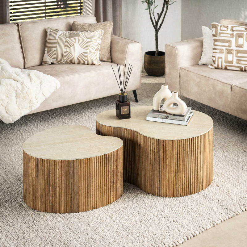 Salontafel Ralis niervormig set van 2