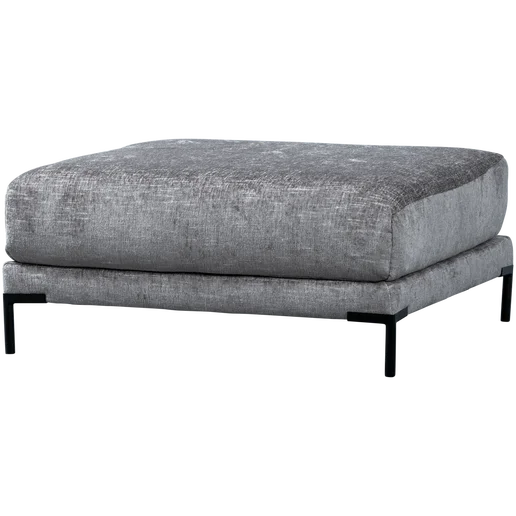 Poef Korla stof blauw 100 cm