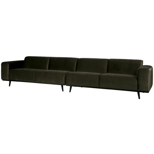 Bank Islois polyester groen 4-zits 372 cm 372 cm