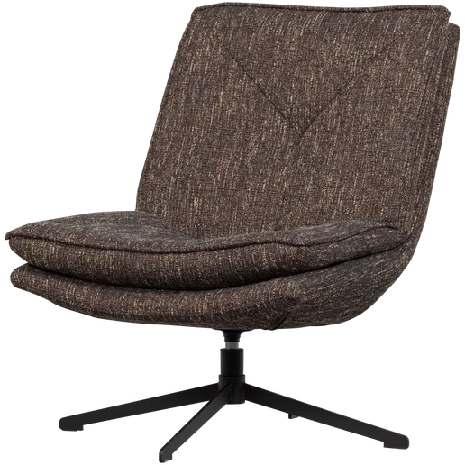 Fauteuil geweven stof 75 cm