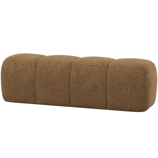 Bank chenille stof geel 164 cm