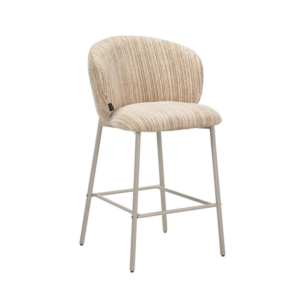 Barkruk textiel beige 70 cm