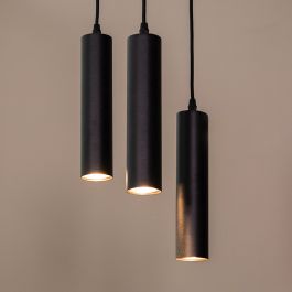 Hanglamp metaal zwart 25 cm