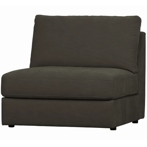 Bank Halloan polyester grijs 1-zits 90 cm