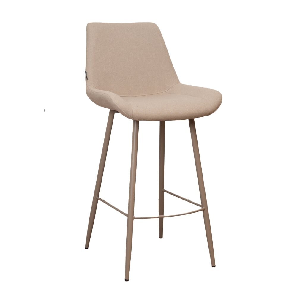 Barkruk gerecycled polyester taupe 74 cm