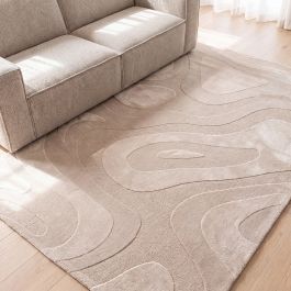 Vloerkleed polyester beige 10