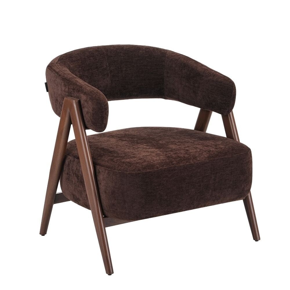 Fauteuil schuim bruin