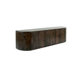 Tv-meubel Aran mangohout espresso 160 × 35 cm hoog