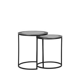 Salontafel metaal antiek essen 40 cm