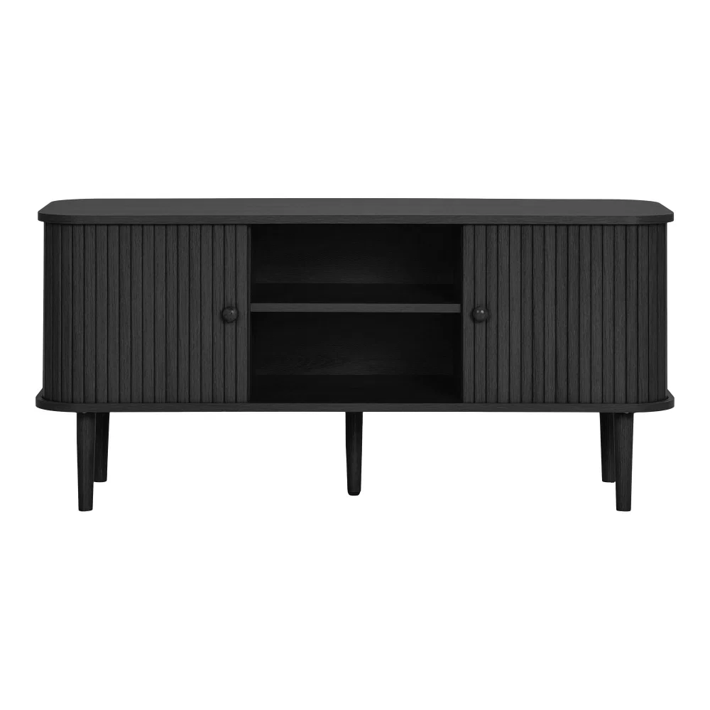 Tv-meubel MDF zwart
