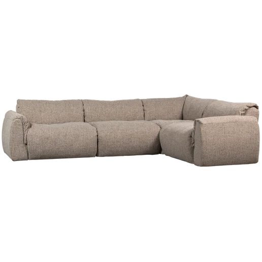 Hoekbank polyester rechts 301 cm