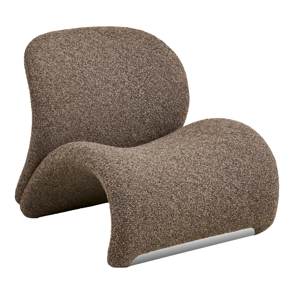 Fauteuil Fenvo polyester bruin 83 cm