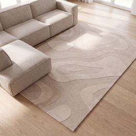 Vloerkleed polyester beige 9