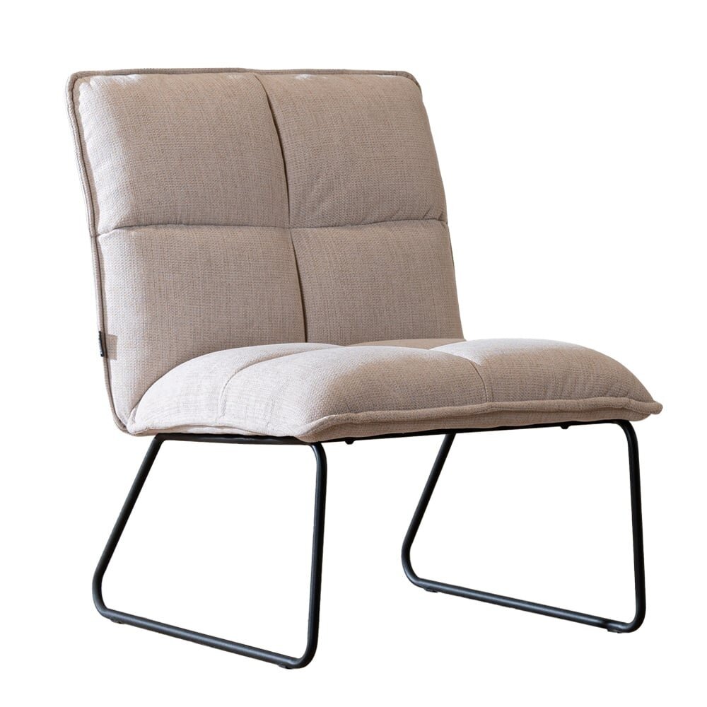 Fauteuil polyester beige