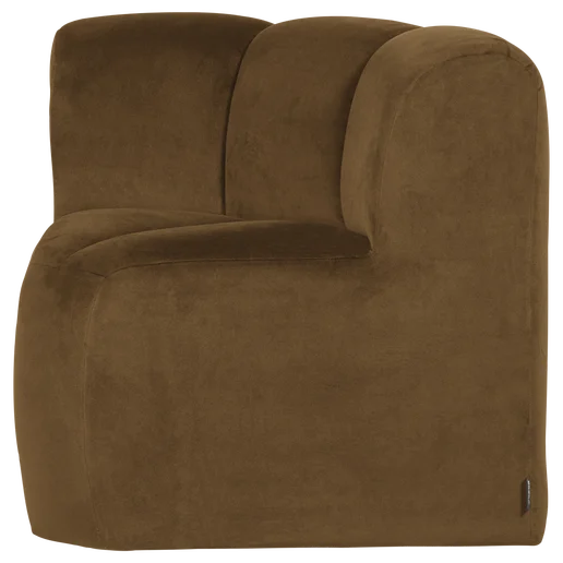 Bank velours geel 83 cm