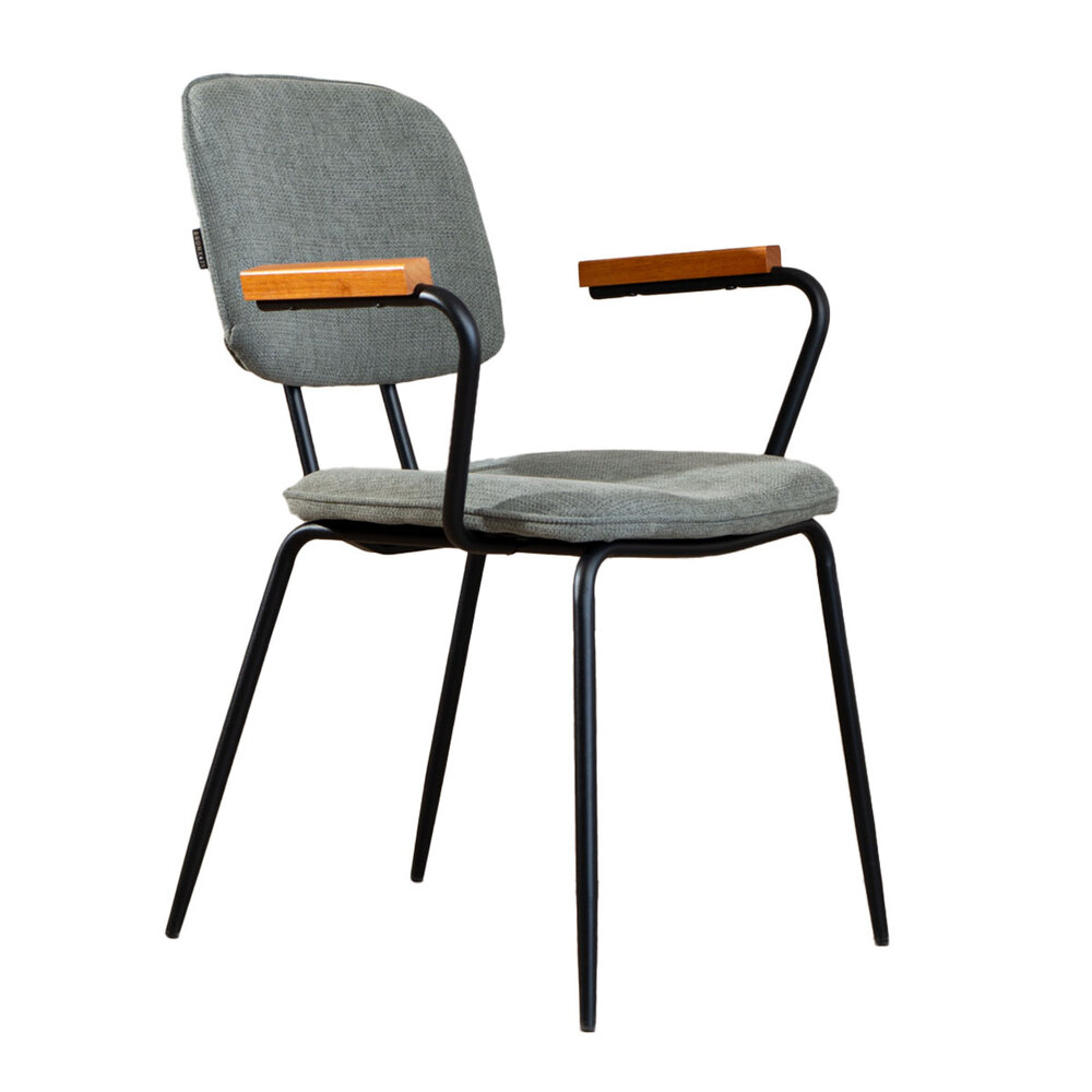 Stoel Isis gerecycled polyester groen 58 cm