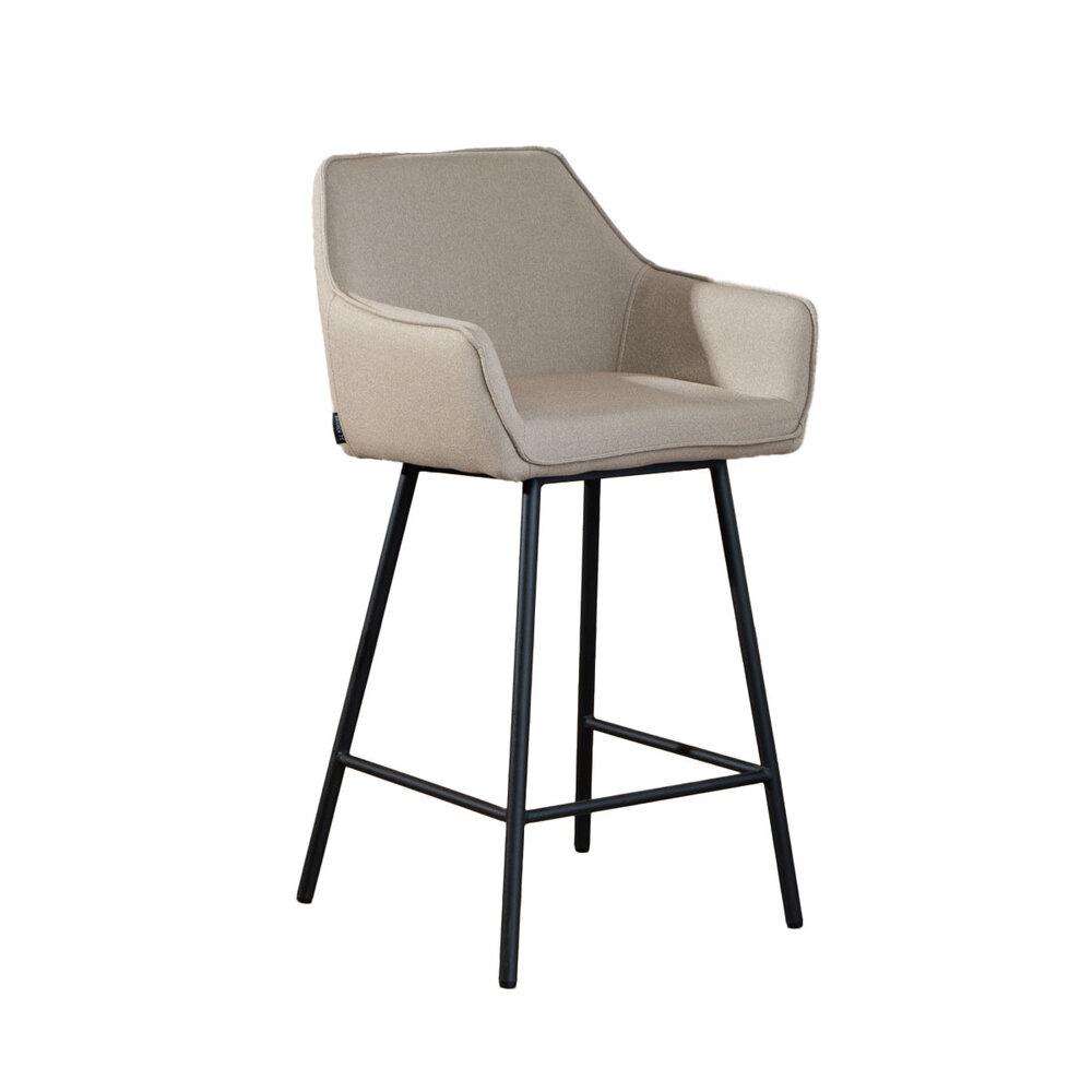 Barkruk gerecycled polyester taupe 54 cm
