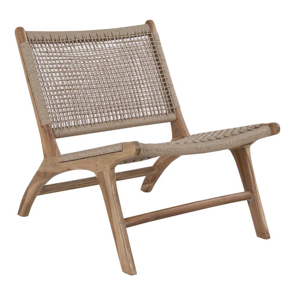 Stoel Vesmi teak naturel 60 cm
