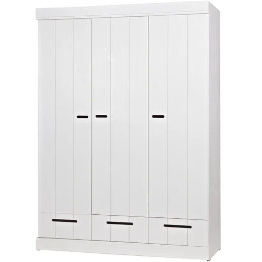 Kast grenen wit 140 cm